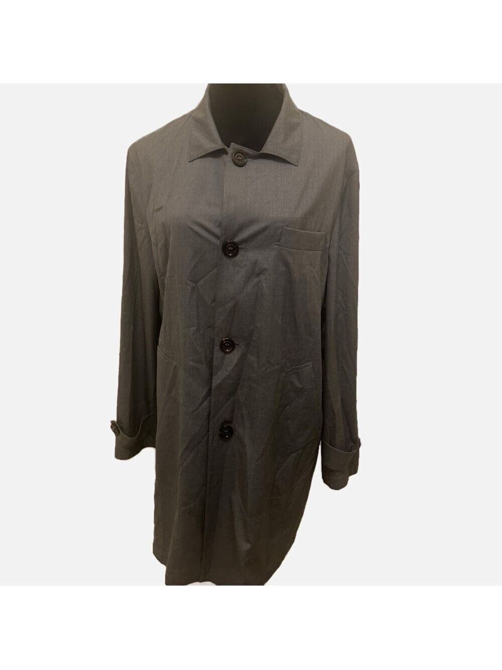 Brunello Cucinelli Gray Lightweight Button-Up Jacket